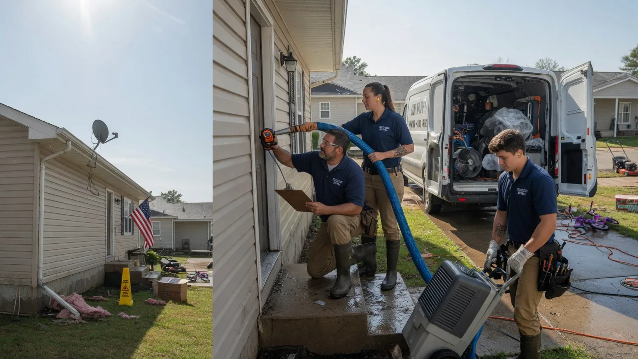 Ceiling Water Damage Restoration in Columbus, WI near me